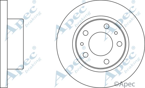 APEC BRAKING Тормозной диск DSK823